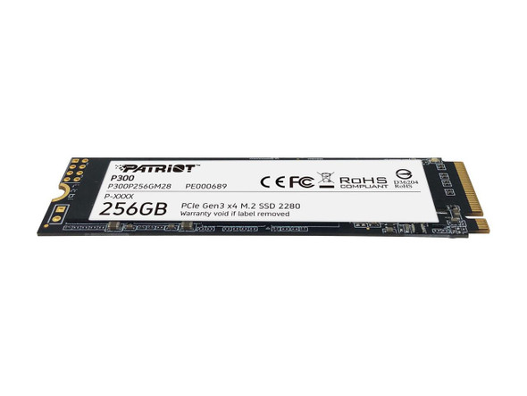 Patriot P300 M.2 PCIe Gen 3 x4 256GB Low-Power Consumption SSD