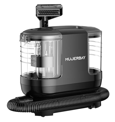 MUJERBAY Miniboo Carpet Cleaner, Compact & Powerful Upholstery Cleaner Machine