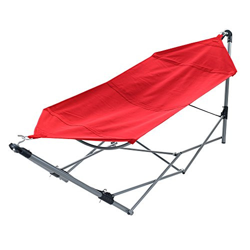 Portable Hammock with Stand-Folds and Fits Red New