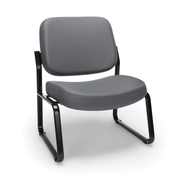 OFM Big & Tall Upholstered Armless Guest Reception Chair - Gray New