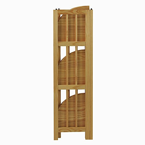Casual Home 4-Shelf Corner Folding Bookcase, Natural B0047T6K5O - NEW New