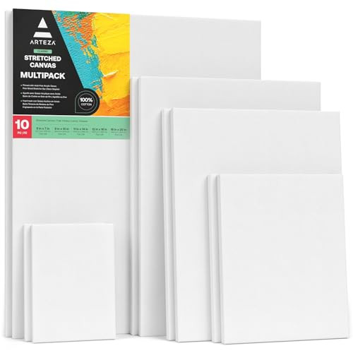 ARTEZA Canvas 30 x 40" Pack of 2 Blank Gesso Coating New