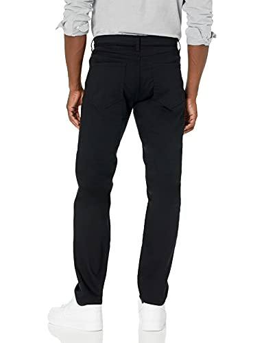 AMAZON ESSENTIALS MEN'S ATHLETIC-FIT STRETCH JEANS 32WX30L - BLACK New