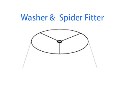 Urbanest Linen Drum Lamp Shade 10" Off White Spider B00KQ17TWU - New New