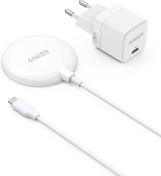 ANKER POWERWAVE MAGNETIC PAD LITE WIRELESS CHARGER 150CM CABLE - WHITE