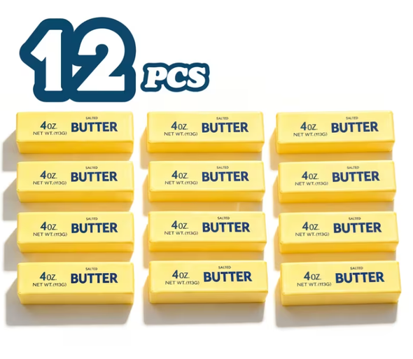 FEIYBA 12PCS REALISTIC BUTTER STICK SLOW-REBOUND PU FOAM SQUEEZING - 12PCS New
