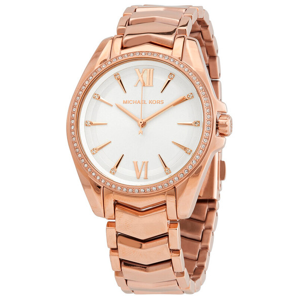 MICHAEL KORS WOMEN'S STAINLESS STEEL QUARTZ CRYSTAL WHITNEY DIAL - ROSE GOLD