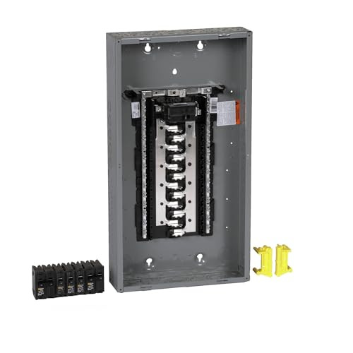 Square D Homeline 100 Amp Indoor Main Breaker Box HOM2448M100PCVP New