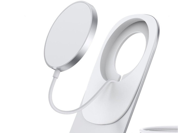 CHOETECH MAGNETIC CHARGER + CHARGING HOLDER - WHITE