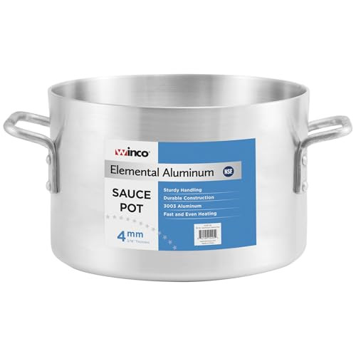 ASSP-26 Elemental Aluminum Sauce Pot 4mm 26 Quart - NEW New