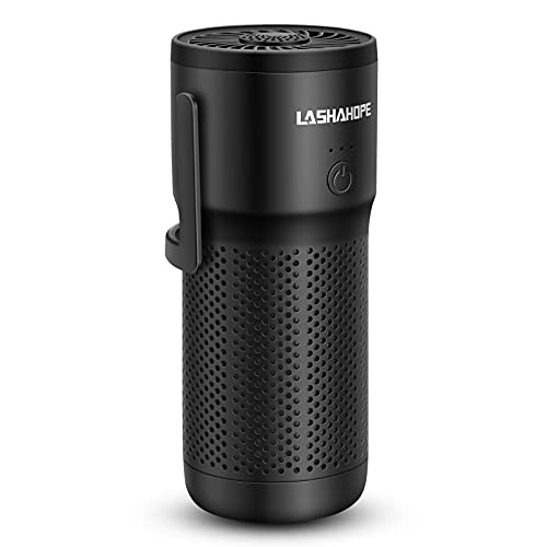 LASHAHOPE AIR PURIFIER FOR HOME H13 TRUE HEPA FILTER LASHAHOPE-7001 - BLACK