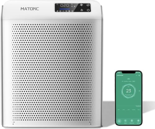 MATONC SMART AIR PURIFIERS FOR HOME BEDROOM LARGE ROOM - WHITE