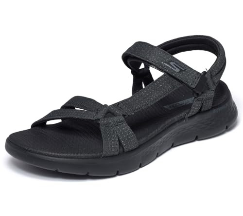 Skechers Women's On-The-Go GO Walk Flex Sandal - Sublime, Black, Size 6