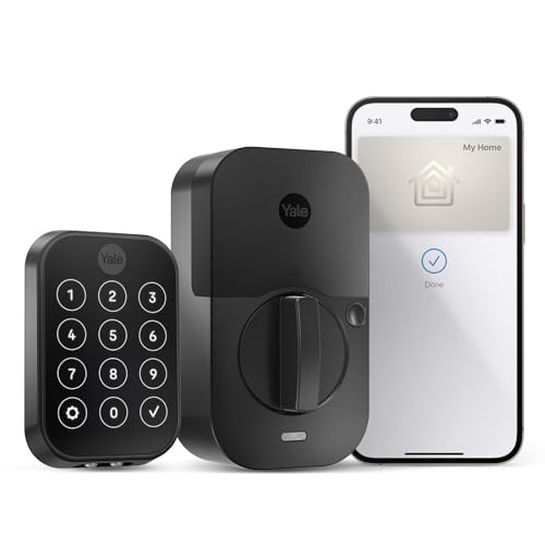 YALE ASSURE LOCK 2 PLUS APPLE HOME KEYS DEADBOLT WITH WI-FI - BLACK SUEDE