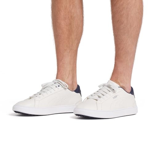 31072104 Puma Golf Classic G, Warm White/DEEP Navy, Size 11