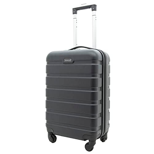 TRAVELERS CLUB HARPER LUGGAGE 22-INCH CARRY-ON HS-87720-001 - BLACK