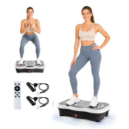 HOPHORSE VIBRATION PLATE EXERCISE MACHINE FOR LYMPHATIC DRAINAGE - GRAY