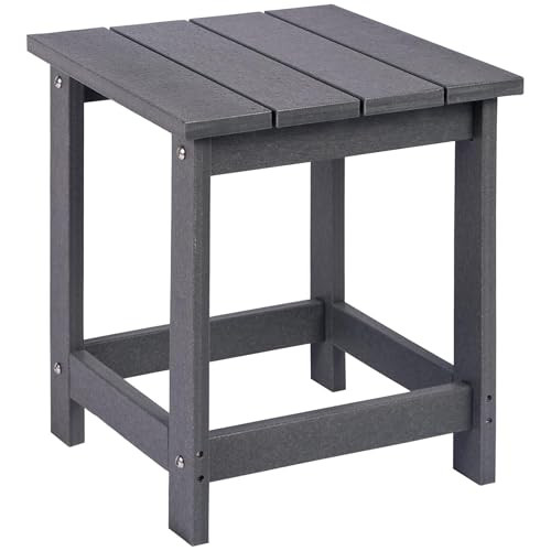 LZRS ADIRONDACK OUTDOOR SIDE TABLE V-SQUARETABLE-GR - GRAY