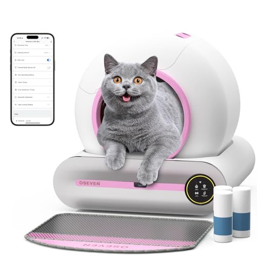 OSEVEN Self-Cleaning Cat Litter Box APP Control - B0CH1GWT5M New