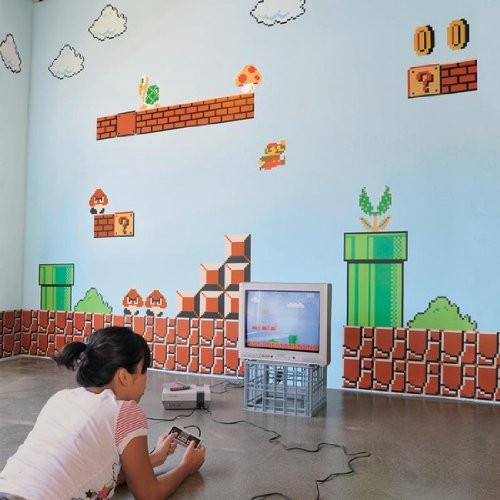 Nintendo Wall Graphics - Super Mario Bros-C02292A0N0-X003JSPCBN - Black New