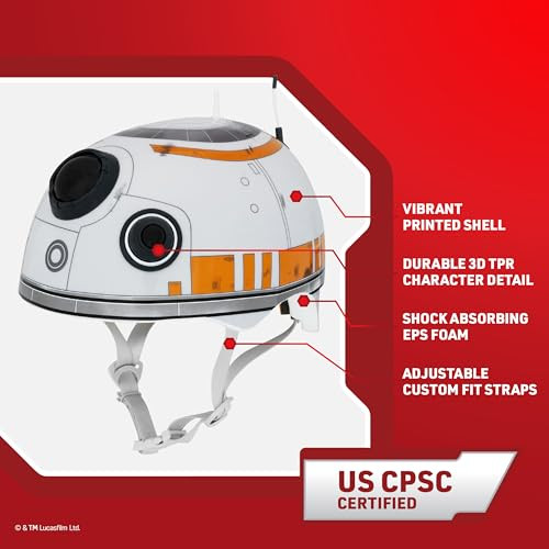 Bell Star Wars BB8 3D Child Adjustable Multi-SportHelmet (50–54 cm) - NEW New