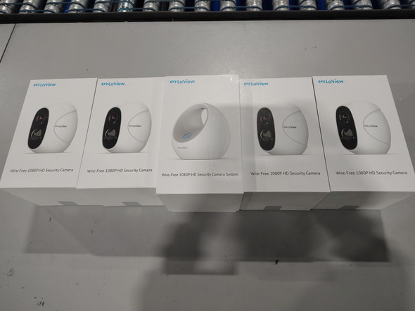 LAVIEW ONE LINK WIRELESS 1080P HD SECURITY CAMERA SYSTEM 4 RECHARGABLE CAMERAS