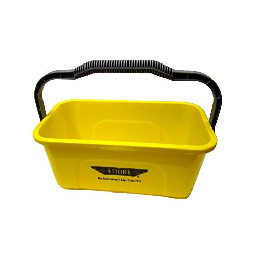 Ettore 3 Gallon Compact Super Bucket with Ergonomic Handle - Yellow New