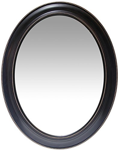 Infinity Instruments Sonore 30" Black Oval Wall Mirror - B07HPC83YC New