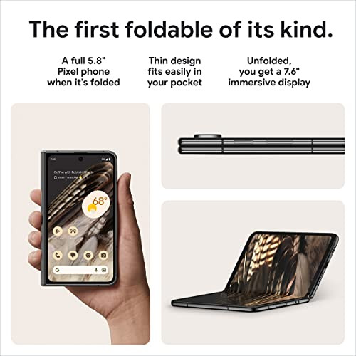 For Parts: GOOGLE PIXEL FOLD DUAL 512GB - UNLOCKED  - OBSIDIAN - CANNOT BE REPAIRED