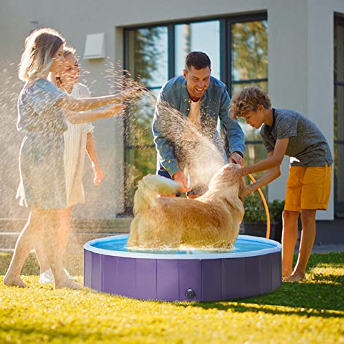 Dog Pool Foldable Kids Splash Pad Thicken Sprinkler Pool, 63 x 12'' B0BXNMVT24