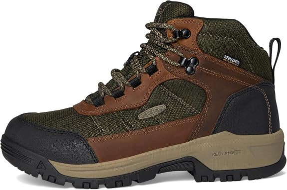 KEEN UTILITY MEN'S SKOKIE HIKER WATERPROOF WORK BOOTS 10.5EE FOREST NIGHT/BLACK