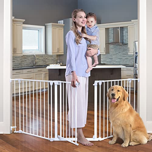 Tokkidas 24.4”-80” Auto Close Baby Gate, Extra Wide Dog Gate B087266QZR