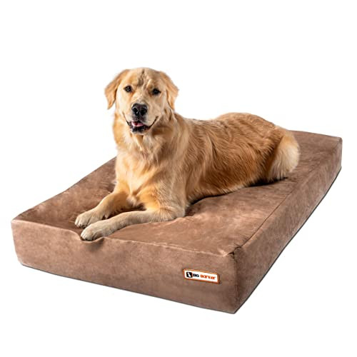 Barker Beds Large Orthopedic Dog Bed - 7" Memory Foam Mattress - 50-70 lbs