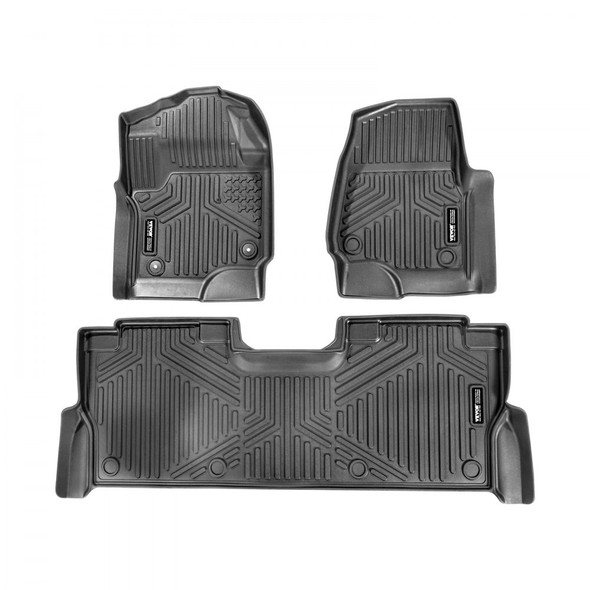 VEVOR AUTOMOTIVE FLOOR MAT SUPER DUTY CREW CAB BUCKET SEAT UNDER STORAGE - BLACK