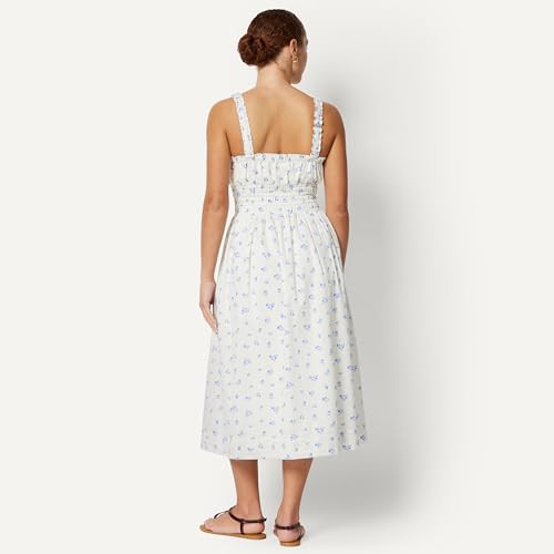 AMAZON X SOFIA GRAINGE MOMMY & ME SATEEN DRESSES IVORY BLUE SIZE SMALL New