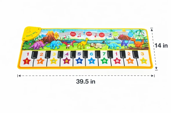 GENERIC KIDS PIANO FLOOR MAT DINOSAUR MUSIC TOY MUSICAL KEYBOARD PLAY MAT 3+