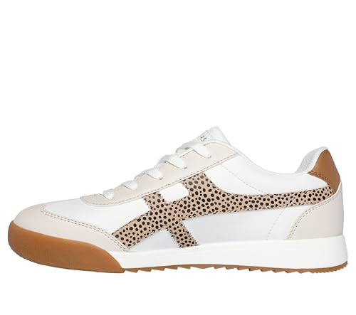 177499 Skechers Women Street Zinger Leopard White Size 7.5