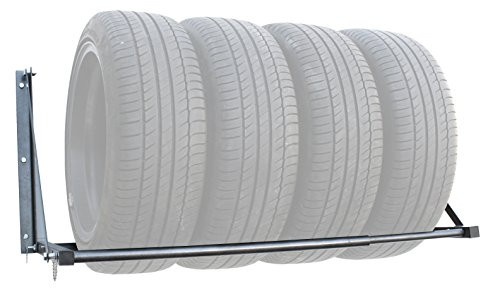 MaxxHaul Adjustable Wall Mount Folding Tire Rack 32 to 48 Inch Width 70489 New