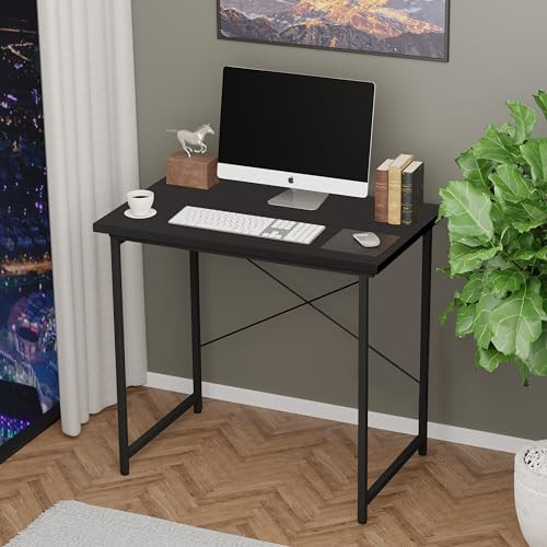 32 Inches Small Space Desk with Earphone Hook Simple Wooden Design Home Office New