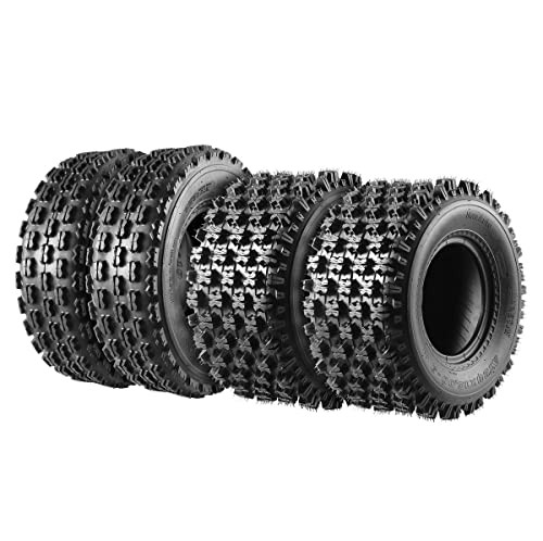 MaxAuto Set of 4 Sport ATV Tires 22x7-10 Front & 20x10-9 Rear UTV Tires 4PR New
