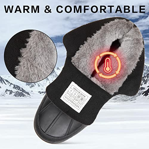 Mishansha Snow Boots Man Winter Warm Fur Lined Snow Boots Men B0B7JBDD3T - Black New