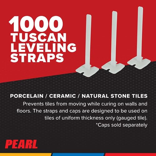 PEARL ABRASIVE CO. Tuscan Leveling System Box of 1000 Straps