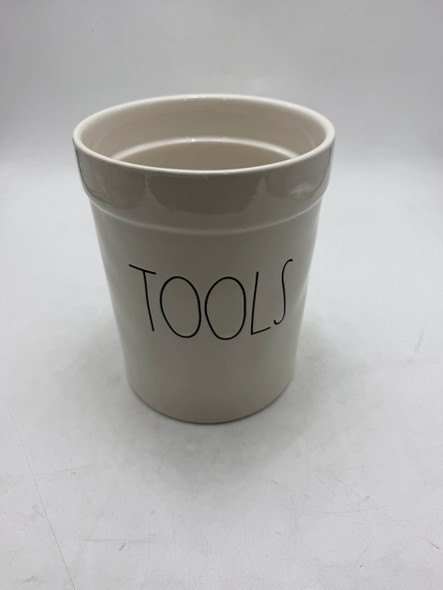 Rae Dunn By Magenta, Ceramic "TOOLS" Crock Utensil Holder