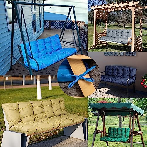 AHWEKR Outdoor swing cushions, Waterproof Bench Cushion for Outdoor Furniture New