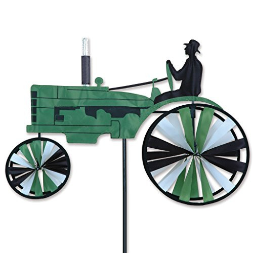 Premier Kites 23 in. Old Tractor Spinner - Green New