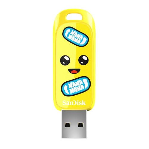 SAN DISK 256GB FORTNITE USB FLASH DRIVE PEELY EDITION SDCZIF-256G-G46 - YELLOW
