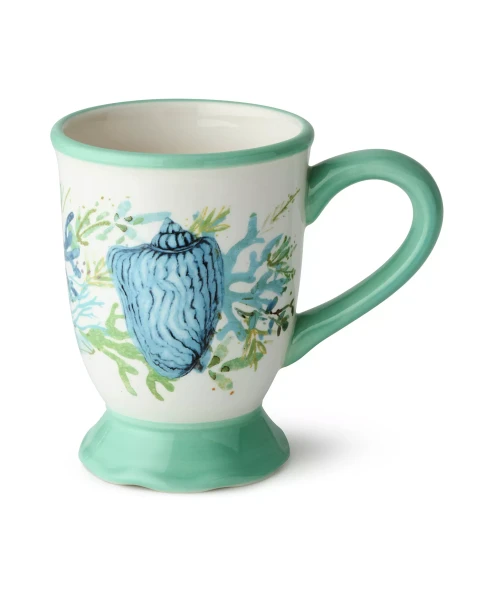 CERTIFIED INTERNATIONAL SEA GLASS CERAMIC MUGS, SET OF 4 - SEA GLASS