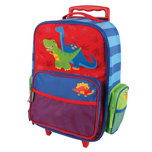 Stephen Joseph Classic Rolling Luggage, Red Dino New
