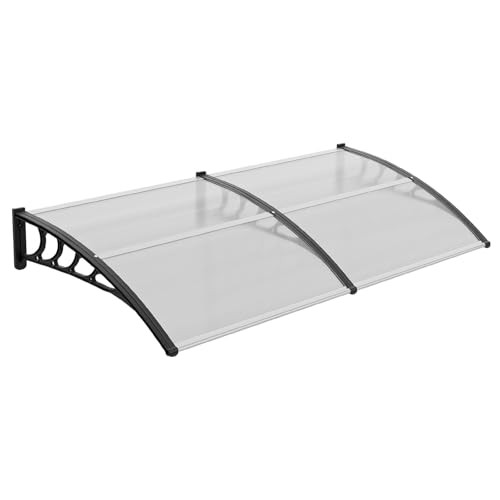 VINGLI WINDOW AWNING DOOR CANOPY EXTERIOR POLYCARBONATE COVER - BLACK