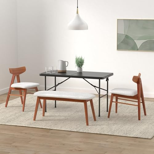 Best Choice Products 4ft Plastic Folding Table Indoor Outdoor Heavy Duty - Black New